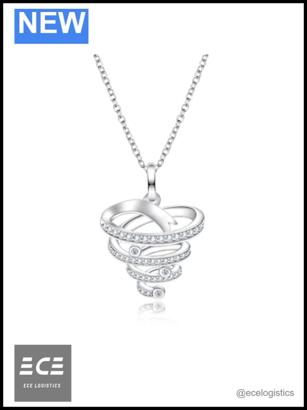 Moissanite Heart Pendant Necklace 925 Sterling Silver VVS1 D Color